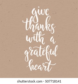 Thanksgiving day vintage cards with calligraphy. Handwritten lettering. Hand drawn design elements for greeting card, flyer, banner, poster. Vector illustration