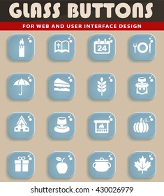 thanksgiving day web icons for user interface design