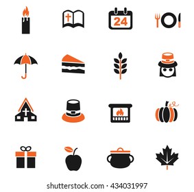 thanksgiving day web icons for user interface design