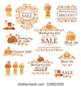 Thanksgiving decorative elements