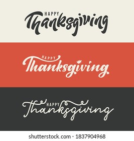 Thanksgiving Design Elements. Vector Illustration