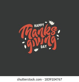 Thanksgiving Design Elements. Vector Illustration