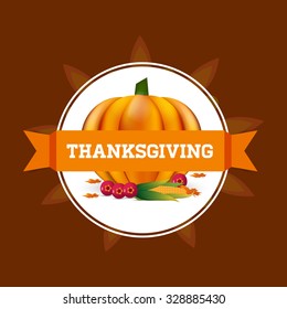 Thanksgiving Design template with place for text.