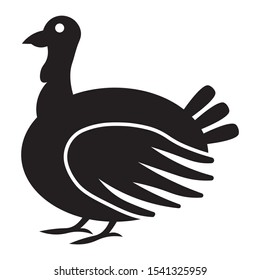 Thanksgiving dinner concept, Turkey Day Vector Icon design