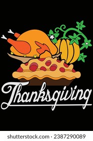 Thanksgiving eps cut file for cutting machine