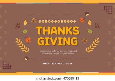 Thanksgiving event template