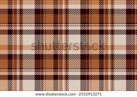 Thanksgiving fabric vector textile, anniversary seamless background plaid. Ethnicity texture pattern tartan check in orange and light colors palette.
