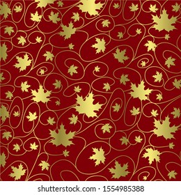 Thanksgiving fall leaf background in vector format.