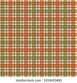 Thanksgiving/ Fall Plaid In Vector Format.