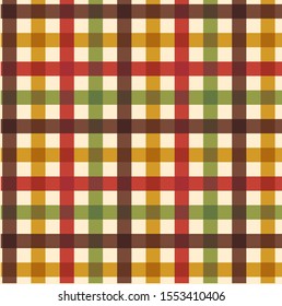 Thanksgiving/ Fall Plaid In Vector Format.