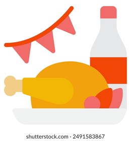 Thanksgiving Feast thanks giving icon illustration