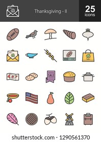 Thanksgiving Filled Icons