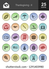 Thanksgiving Filled Icons