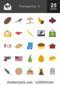 Thanksgiving Flat Icons