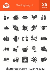 Thanksgiving Glyph Icons