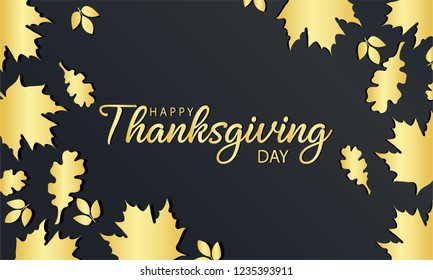 Thanksgiving greeting card or background. vector illustration.