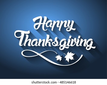 Thanksgiving Greeting Card With Happy Lettering Text Vector Illustration Jpg Flyer Post Web Eps