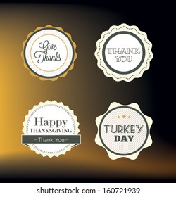 Thanksgiving greeting card. vector illustration