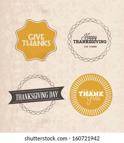Thanksgiving greeting card. vector illustration