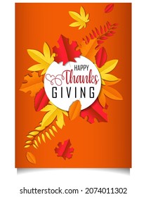 Thanksgiving greeting cards and invitations vector illustration.