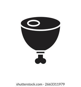 Thanksgiving Schinken gefüllt Symbol Vektorgrafik