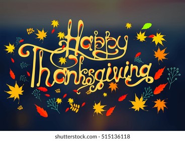 thanksgiving, happy, vector
