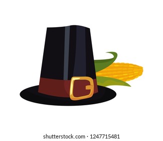thanksgiving hat and corn cob