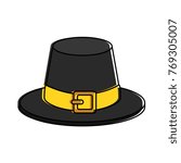thanksgiving hat isolated icon