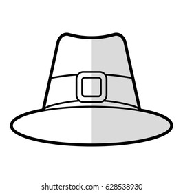 thanksgiving hat isolated icon