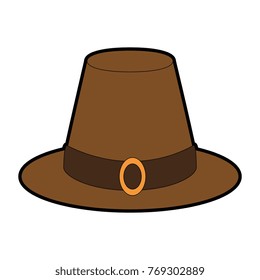 thanksgiving hat isolated icon