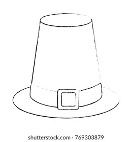 thanksgiving hat isolated icon
