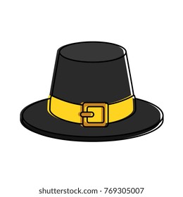 thanksgiving hat isolated icon