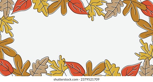 thanksgiving holiday banner, vector with free copy space area. design for greeting cards, flyers, posters, social media, web.