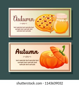 thanksgiving honey pie autumn horizontal banner