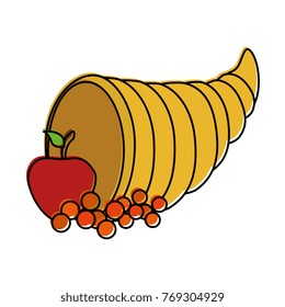 thanksgiving horn with fruits