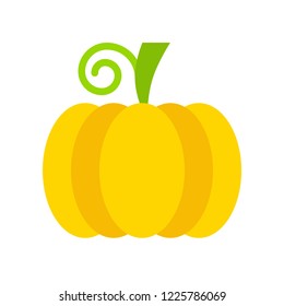 thanksgiving icon related set pumpkin vegetable in flat design.