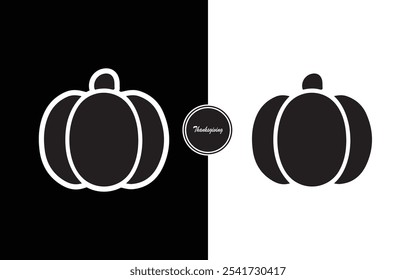 Conjunto de iconos de acción de gracias Iconos lindos y festivos para el día de Turquía Celebración de otoño Cosecha de otoño Fiesta de calabaza de Turquía Hojas de la familia que se reúne Festiva Decoración Gratitud Agradecido