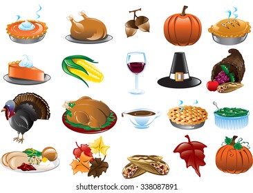 Thanksgiving icons