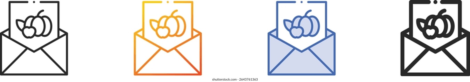 thanksgiving icon.Thin Linear, Gradient, Blue Stroke and bold Style Design Isolated On White Background