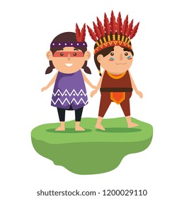 thanksgiving indigenus couple characters