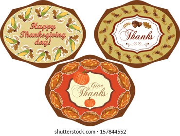 Thanksgiving label set