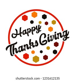 thanksgiving label and sticker vector