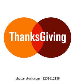 thanksgiving label and sticker vector