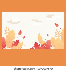 Thanksgiving Leaf Flat Design