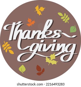Thanksgiving lettering grafitti handwriting fall autumn