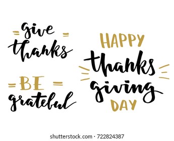 Thanksgiving lettering set
