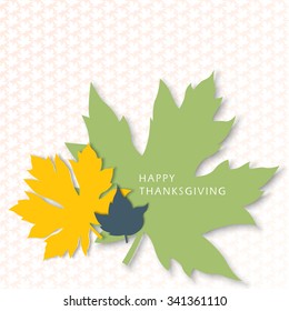 Thanksgiving Maple Graphic Design Vector Illustration EPS10