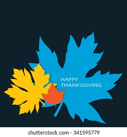 Thanksgiving Maple Graphic Design Vector Illustration EPS10
