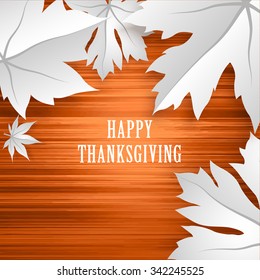 Thanksgiving Maple Graphic Design Vector Illustration EPS10

