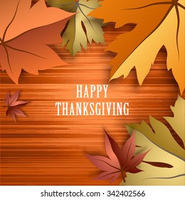 Thanksgiving Maple Graphic Design Vector Illustration EPS10
